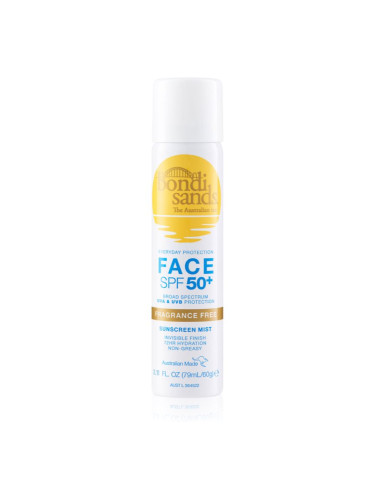 Bondi Sands SPF 50+ Face Fragrance Free защитна мъгла за лице SPF 50+ 60 гр.