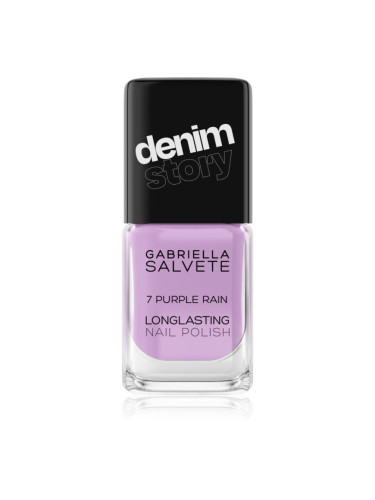 Gabriella Salvete Longlasting Enamel Denim Story дълготраен лак за нокти цвят 07 Purple Rain 11 мл.