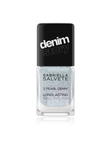 Gabriella Salvete Longlasting Enamel Denim Story дълготраен лак за нокти цвят 02 Pearl Denim 11 мл.