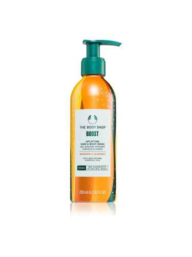 The Body Shop Bath and Body Hair & Body Wash шампоан за коса и тяло Mandarin & Bergamot 200 мл.