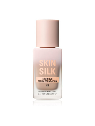 Makeup Revolution Skin Silk Serum Foundation лек фон дьо тен с озаряващ ефект цвят F2 23 мл.
