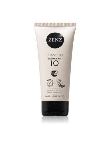 ZENZ Organic Menthol No. 10 шампоан за мазна коса и мазен скалп 50 мл.