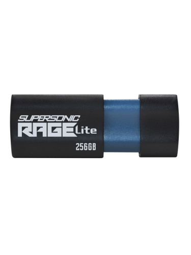 Памет 256GB USB Flash Drive, Patriot Supersonic Rage Lite (PEF256GRLB32U), USB 3.2, черна