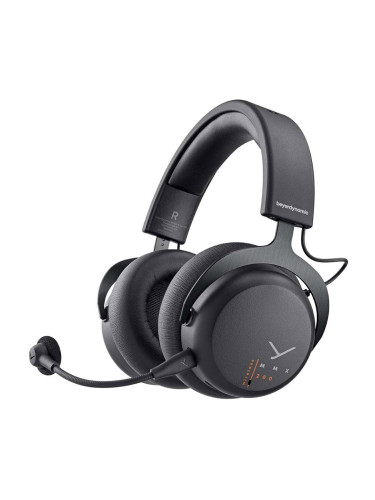 Слушалки beyerdynamic MMX 200, безжични, микрофон, Bluetooth, USB, A2DP профил, 20 - 20 000 Hz честотен диапазон, до 35 часа време на работа, гейминг, черни