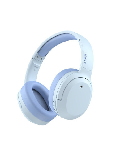 Слушалки Edifier W820NB Plus, безжични, Bluetooth, микрофон, 40mm говорители, до 49 часа време на работа, шумопотискащи, сини
