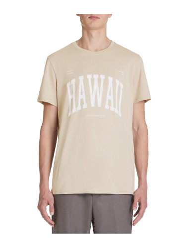 Celio White Jeville Patterned Sae T-Shirt - Men's