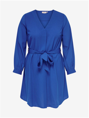 Blue Dress with Tie ONLY CARMAKOMA Defini - Women