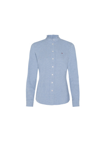 Tommy Hilfiger Shirt - RECYCLED OXFORD REG LS SHIRT blue
