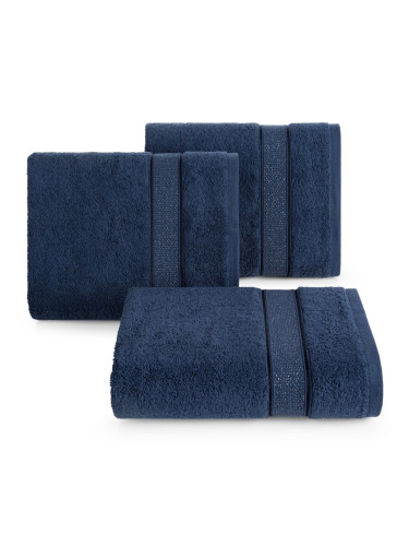 Eurofirany Unisex's Towel 427807 Navy Blue