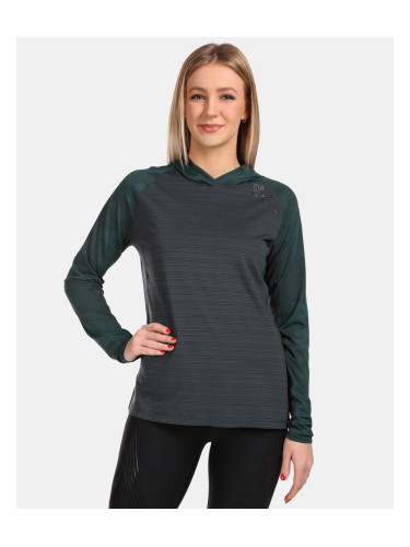 Women's running sweatshirt Kilpi AILEEN-W Dark green