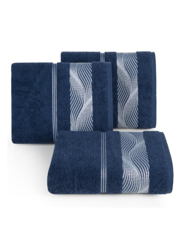 Eurofirany Unisex's Towel 424378 Navy Blue