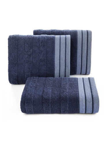 Eurofirany Unisex's Towel 419962 Navy Blue