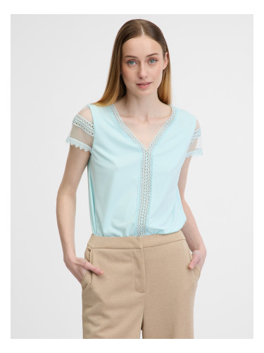 Orsay Light blue women's short-sleeved t-shirt - Women's