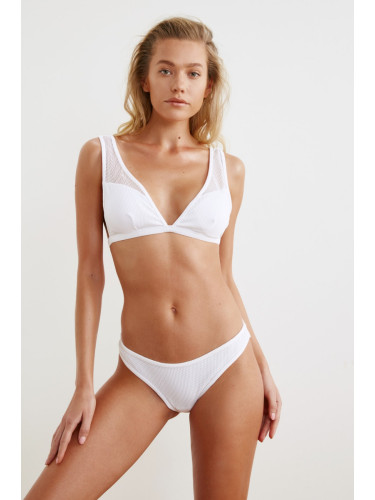 Trendyol Bikini Bottom - White - Plain