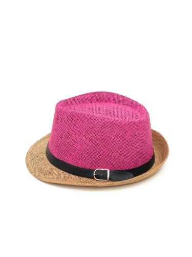 Art Of Polo Woman's Hat cz15160 Light Brown/Fuchsia-1