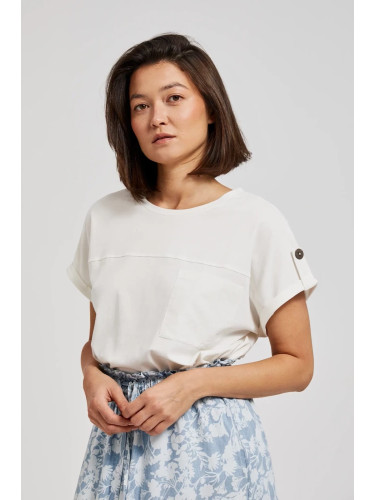 Marisse Women's Blouse L-Ts-4417 Off White