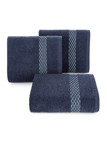 Eurofirany Unisex's Towel 419992 Navy Blue