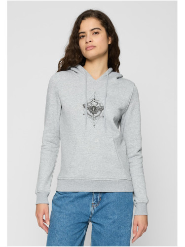 Women's Moth Hoody grey sweatshirt