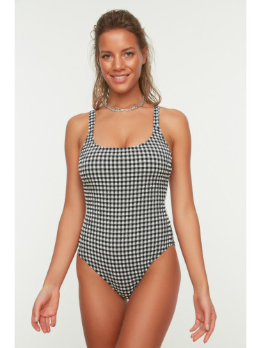 Дамски бански Trendyol Checkered