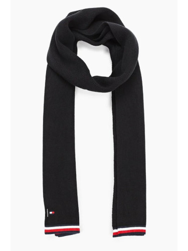 Tommy Hilfiger Scarf - 2MB KNITTED SCARF dark blue