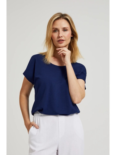 Marisse Women's Blouse L-Ts-4419 Navy