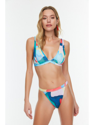 Trendyol Watercolor Effect Bikini Bottoms