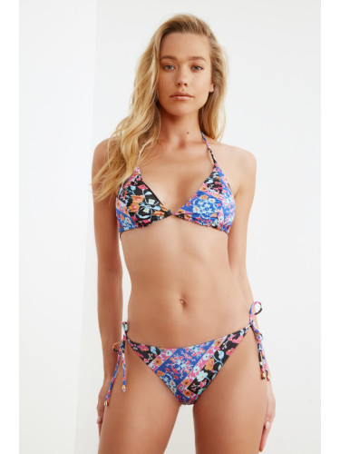 Trendyol Mixed Floral Print Low Waist Bikini Bottoms