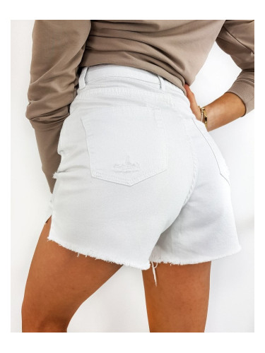 Women's jean shorts DEVIS white SY0166