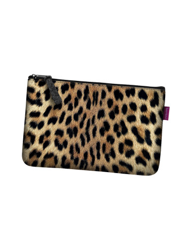 Bertoni Unisex's Pocket Cosmetic Bag Leopard