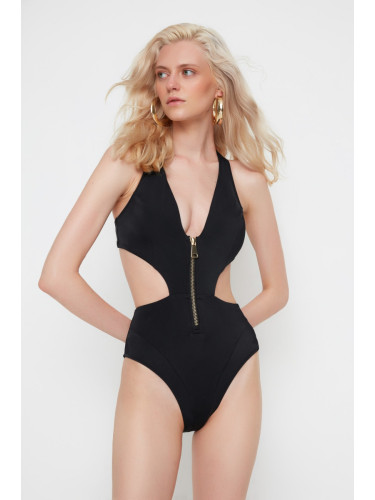 Дамски бански Trendyol Zipper Detailed