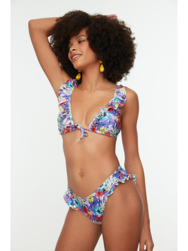 Trendyol Bikini Bottom - Mehrfarbig - Geblümt