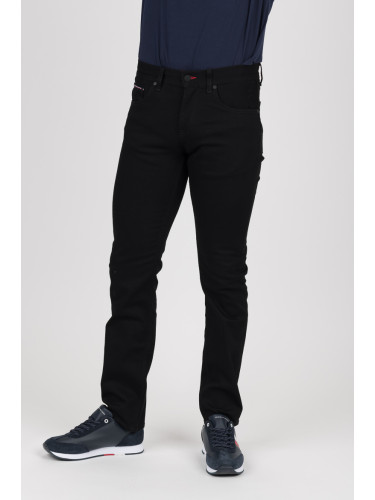Jeans - TOMMY HILFIGER STRAIGHT DENTON TSTR NAPA BLACK black