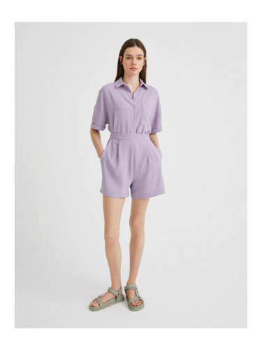 Koton Women's Purple Shorts & Bermuda