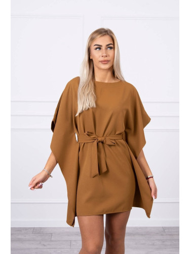 Batwings dress Oversize camel