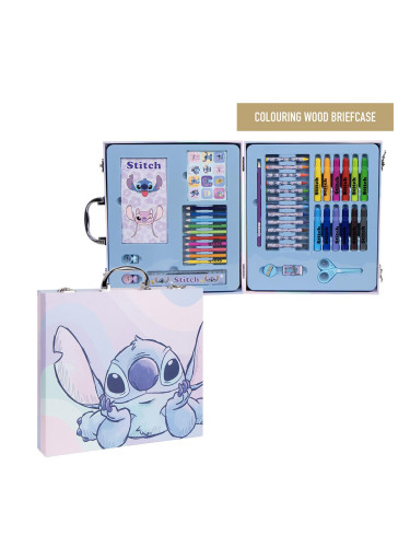 COLOURING STATIONERY SET BRIEFCASE STITCH