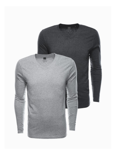 Ombre Men's V-NECK longsleeve set - mix 2