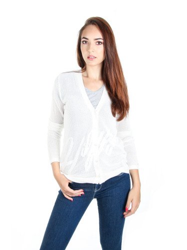 Tommy Hilfiger Sweater - TESSA V-NK EASY CARDI white