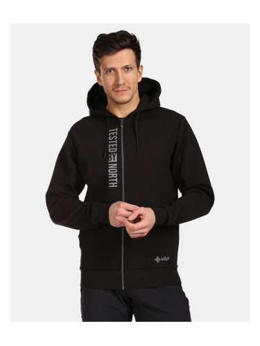 Men's cotton hooded sweatshirt Kilpi AVILA-M Black