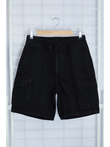 Trendyol Anthracite Regular Fit Cargo Pocket Denim Jeans Shorts & Bermuda