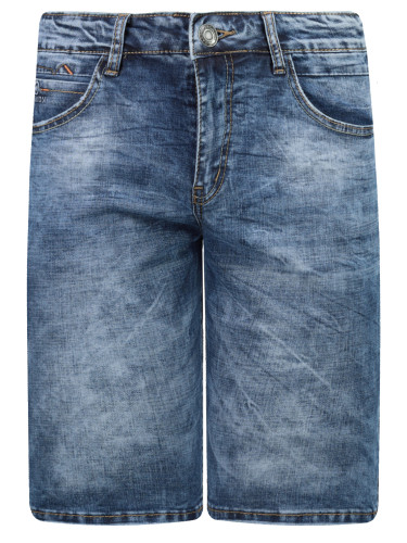 Men's blue denim shorts