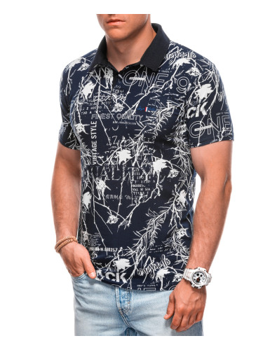 Edoti Printed Men's Polo Shirt