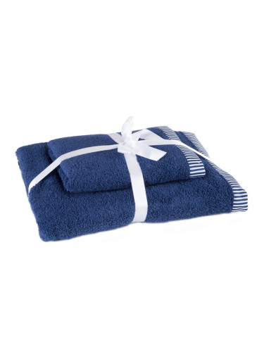 Eurofirany Unisex's Towel 425159 Navy Blue