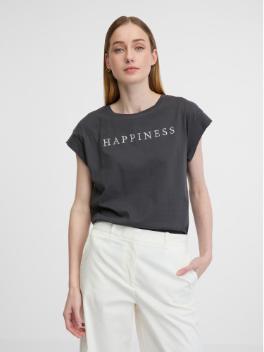 Orsay Dark grey women's short-sleeved t-shirt - Women's