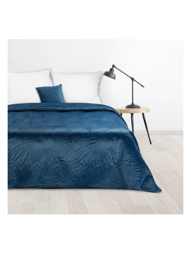 Eurofirany Unisex's Bedspread 405334 Navy Blue