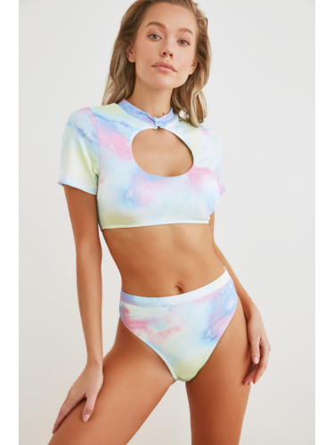 Trendyol Colorful Tie Dye Bikini Bottom
