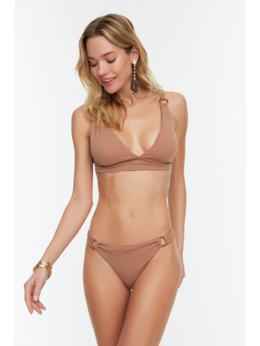 Trendyol Mink Accessory Detailed Bikini Bottoms