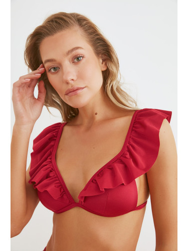 Дамско горнище на бански Trendyol Frill detailed