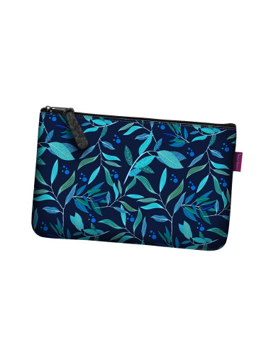 Bertoni Unisex's Pocket Cosmetic Bag Oleander Navy Blue