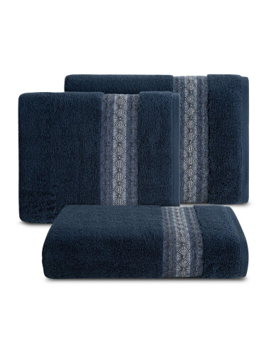 Eurofirany Unisex's Towel 424698 Navy Blue