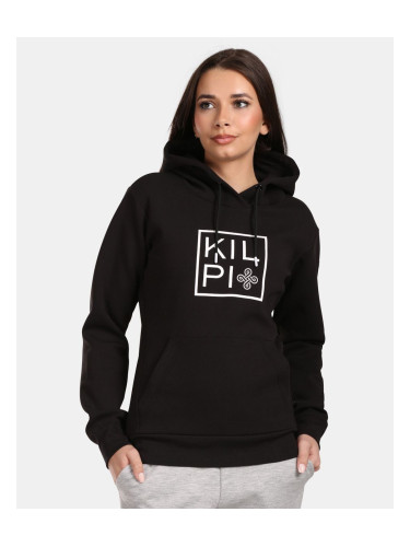 Women's cotton hooded sweatshirt Kilpi NIKY-W Black